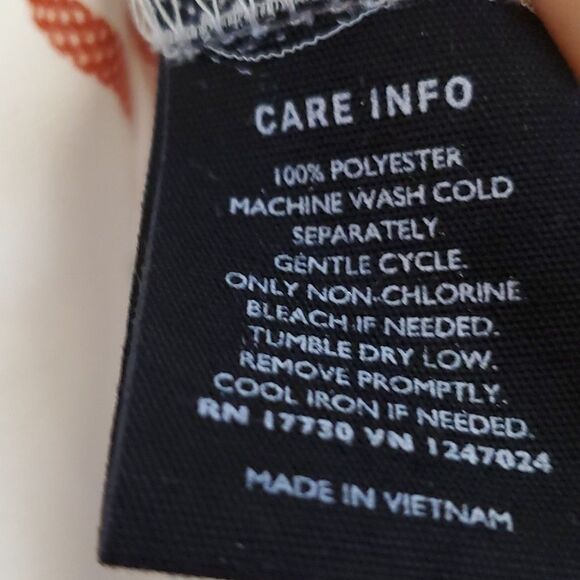 Who What Wear Woman’s Medium Striped Button Up Sheer Blouse Hidden Button Pocket - Picture 5 of 6